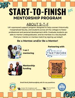 Start to Finish mentorship program. Apply today