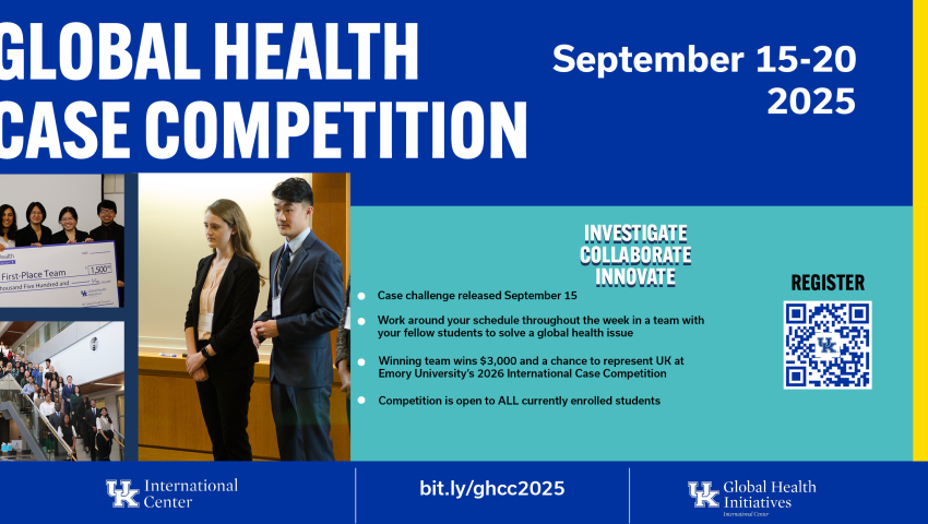 Global Health Case Competition from September 15 to 20th 