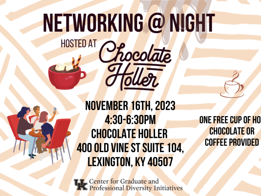 Networking at Night at Chocolate Holler. CGPDI will pay for one drink of your choice. please RSVP