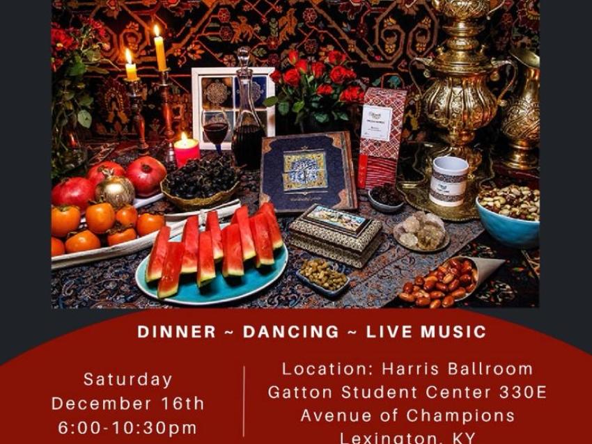 Shebah Yalda. Dinner, dancing, and live music