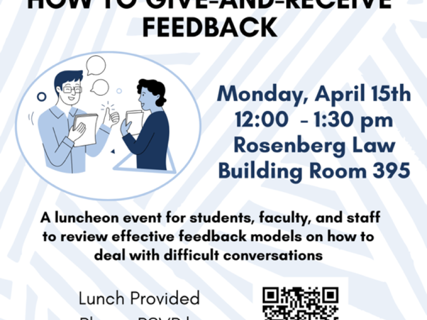 Professional Development Series How to Give-and-Receive Feedback   Luncheon Monday, 4/15/23 12pm-1:30pm