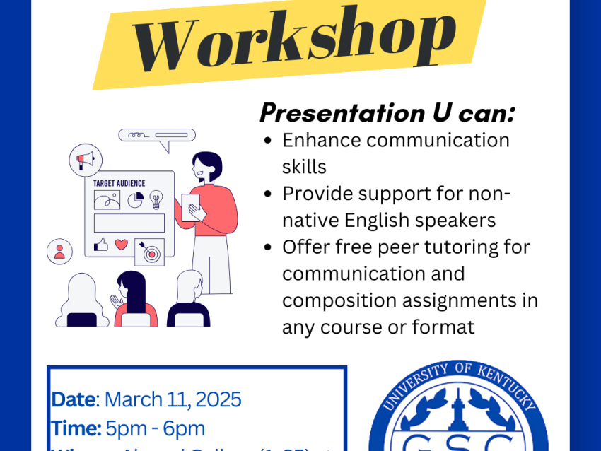 Gsc grad masterclass presentation workshop