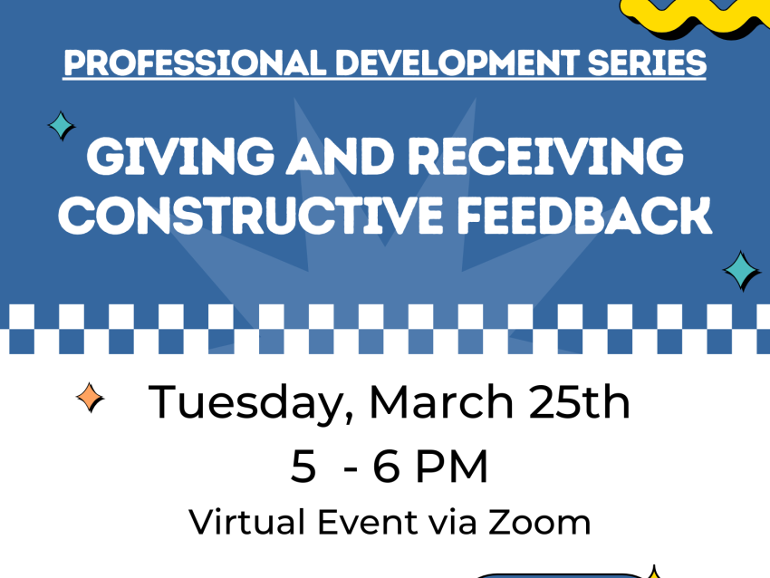 PD series giving and receiving feedback march 25 5-6pm