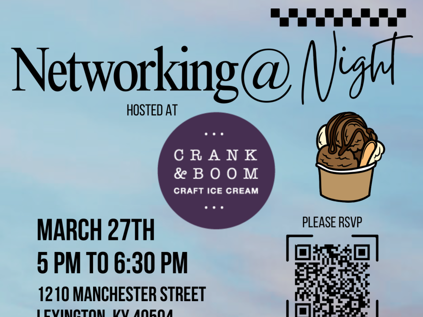 Networking @ Night hosted at Crank and boom March 27 5-6:30